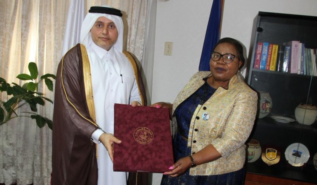 FM of Lesotho receives copy of credentials from Qatar Envoy
